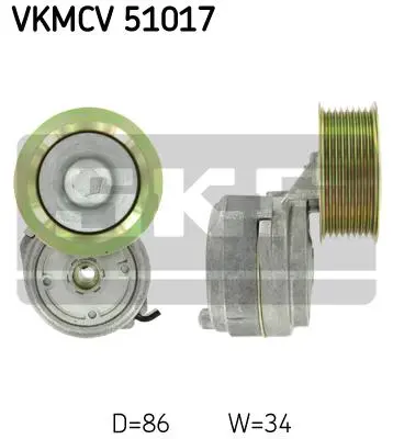 Multi-V tensioner kit, CV Mercedes 