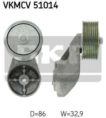 Multi-V idler kit, CV Mercedes 