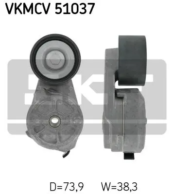 Multi-V tensioner kit, CV Mercedes 