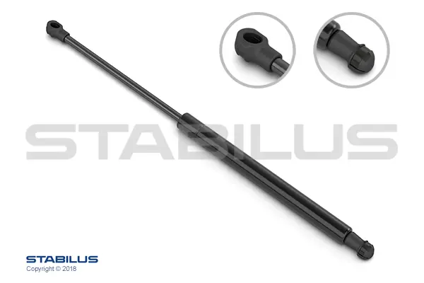 Gassdemper Iveco 100N -Lengde 591mm Stabilus 