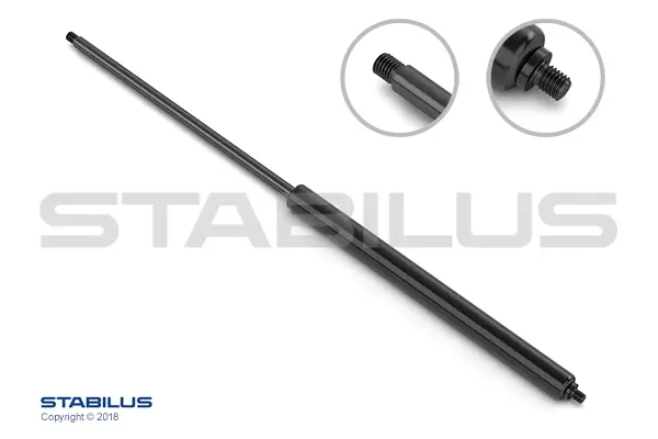 Gassdemper Volvo 200N -Lengde 660,5mm Stabilus 
