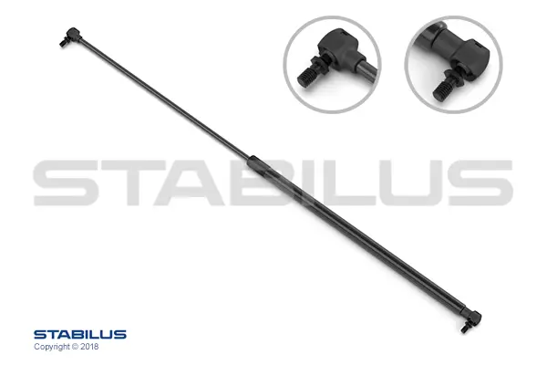 Gassdemper Evobus 400N -Lengde 865mm Stabilus 