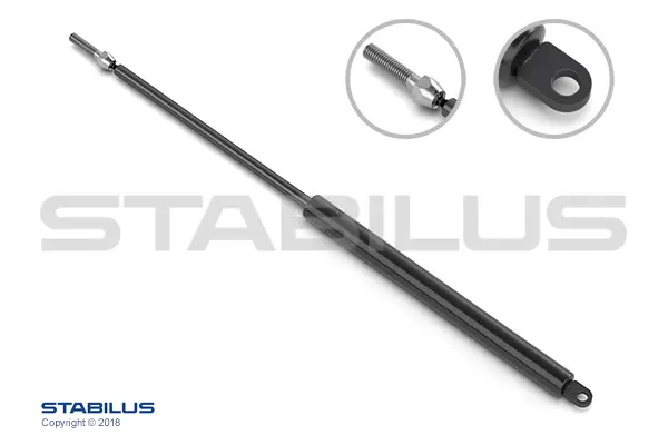 Gassdemper Volvo 600N -Lengde 489mm Stabilus 
