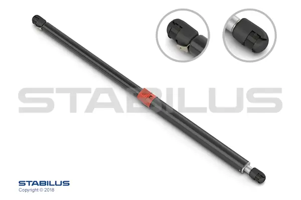 Gassdemper 490N -Lengde 538,5mm Stabilus 