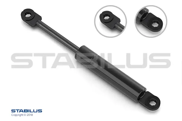 Gassdemper Iveco N -Lengde 252mm Stabilus 