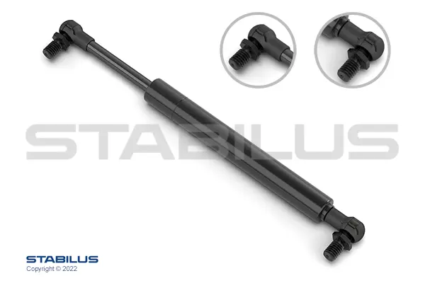 Gassdemper Iveco 80N -Lengde 198mm Stabilus 
