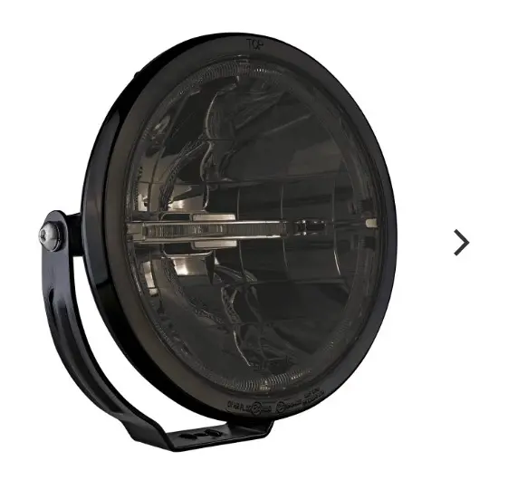Fjernlys AMBASSADOR DRIVING LIGHT 9” Dark Edition TINTED LENS/DUAL COLOR 