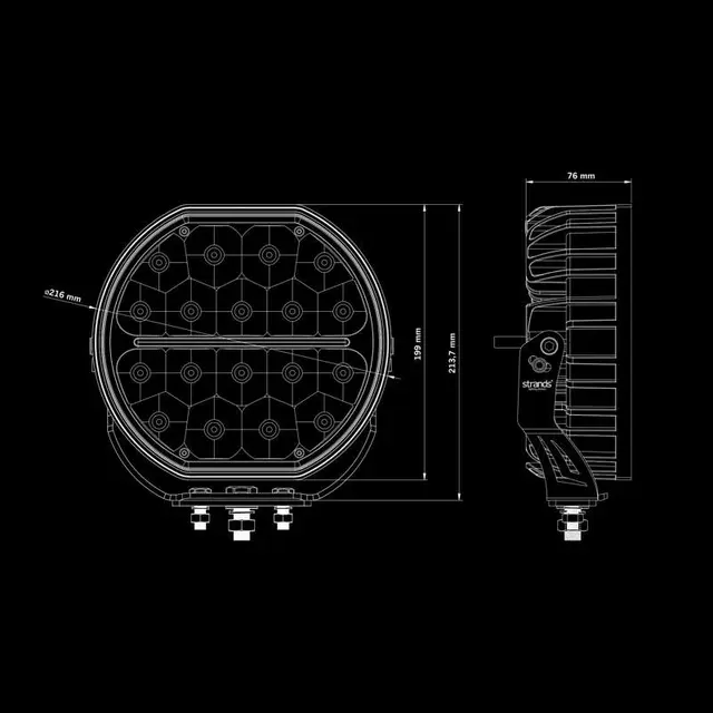 Ekstralys Big Energy 9"  10700Lumen Strands 