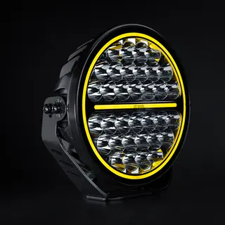 SIBERIA XP DRIVING LIGHT 9" YELLOW / WHI Strands