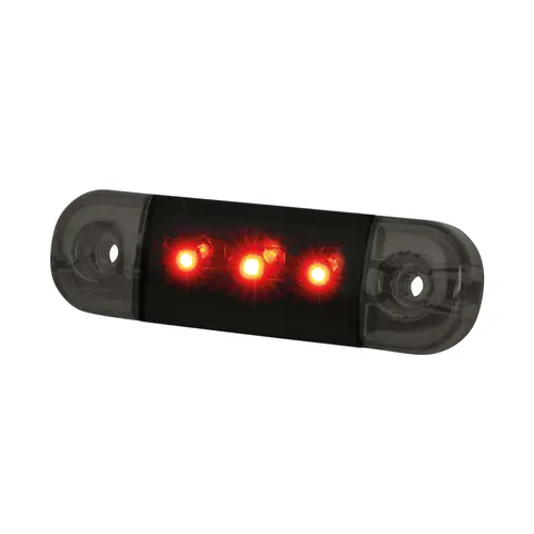 DARK KNIGHT SLIM POSISJONSLYS RØD 3 LED
