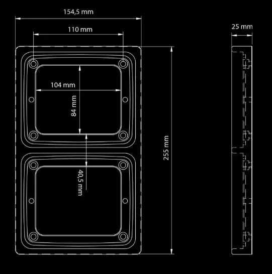 IZE LED FRAME DOUBLE Strands Lighting devision 
