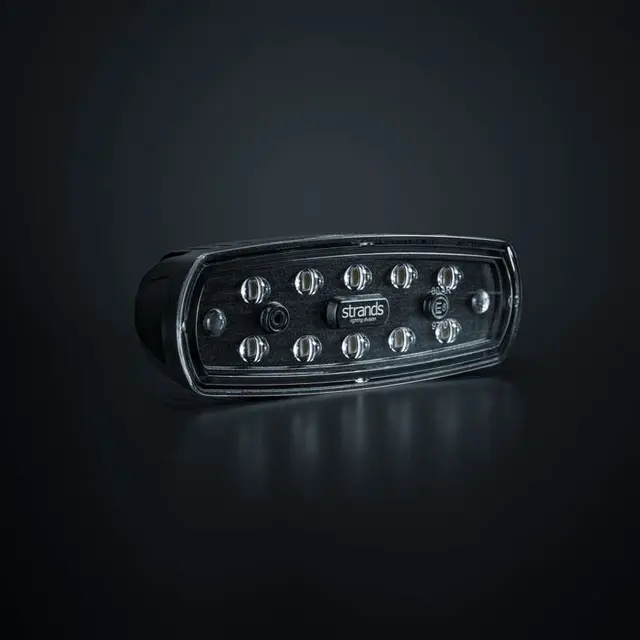 NUUK E-LINE BLACK R ryggelys, 13W Strands Lighting Division 