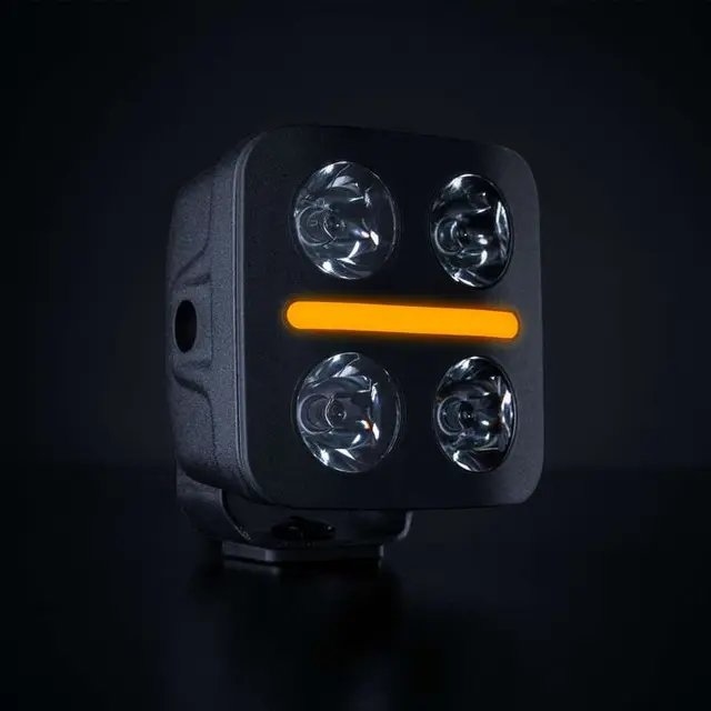 NUUK D-LINE QBA DRIVING LIGHT 3", Square Ikke E-merket 