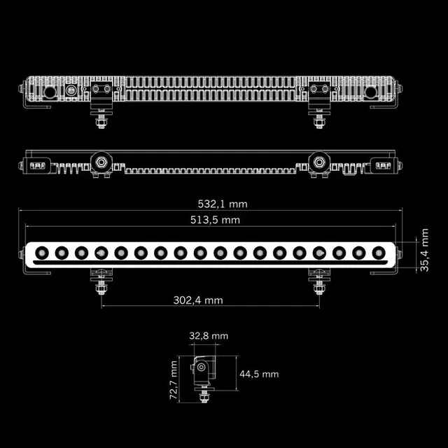 NUUK D-LINE LED BAR 20" Strands 