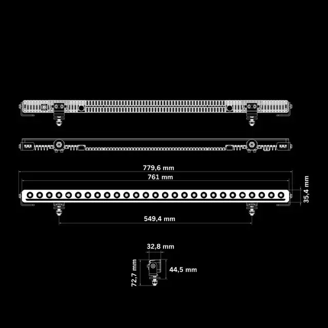 NUUK D-LINE LED BAR 30" Strands 