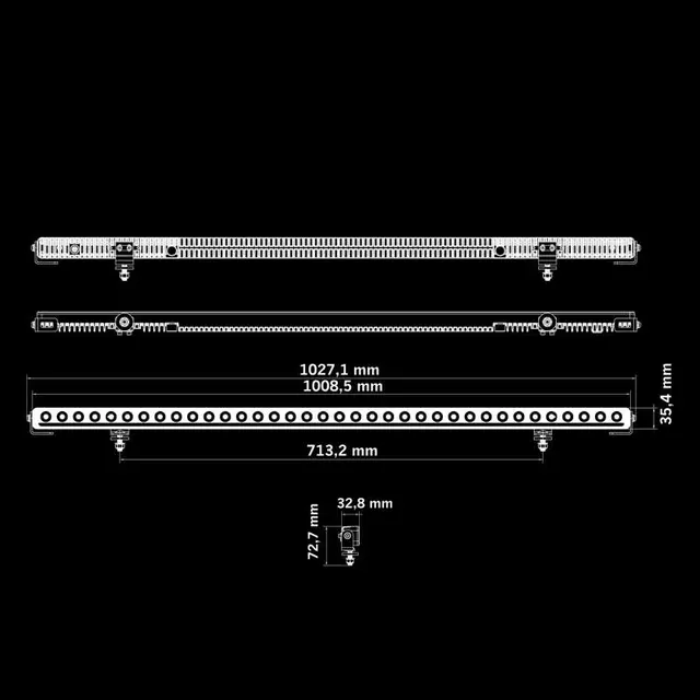 NUUK D-LINE LED BAR 40" Strands 