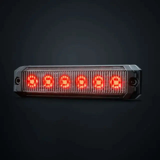 Dark Knight SM6 Varsellys - Rød Strands Lighting Division 