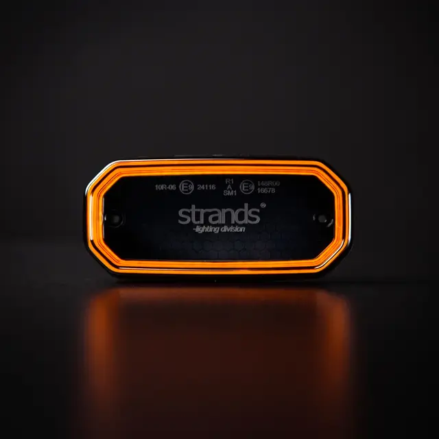 Markeringslys Orange, mørk linse FOR9T Strands Lighting division 