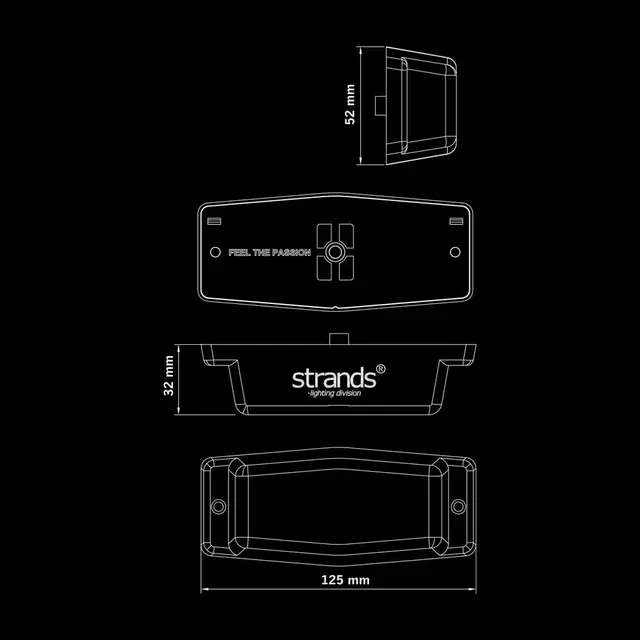 IZE LED AMBER DOUBLE BURNER Strands Lighting Division 