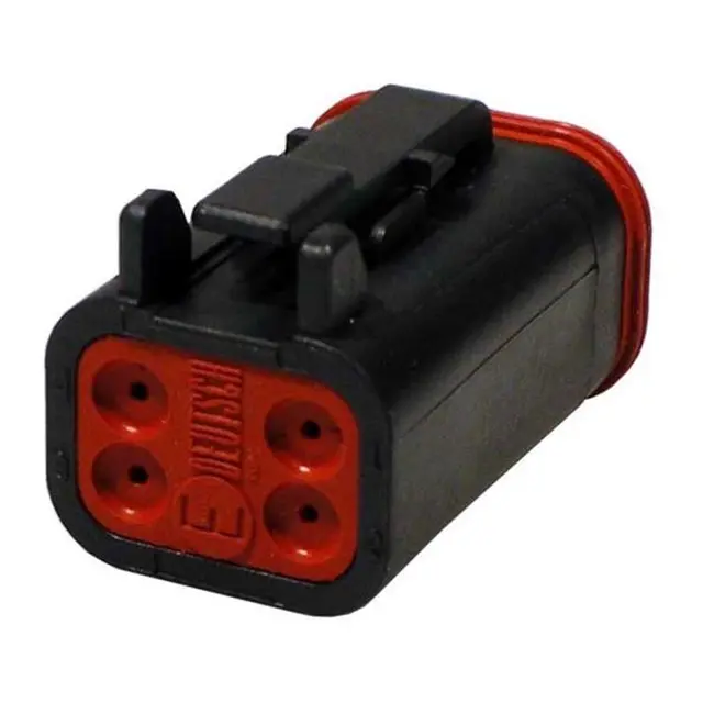 DT Kontakthus 4-polet svart Strands 