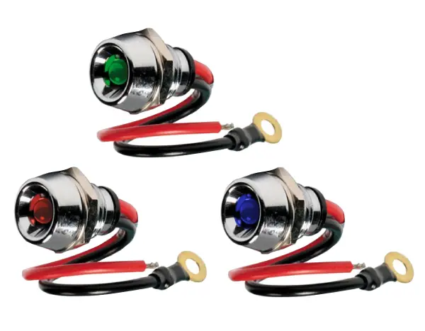 Kontrollampe 12/24V Rød Strands 