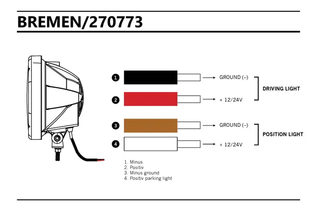 BREMEN 9" FJERNLYS XENON Strands Lighting Division 