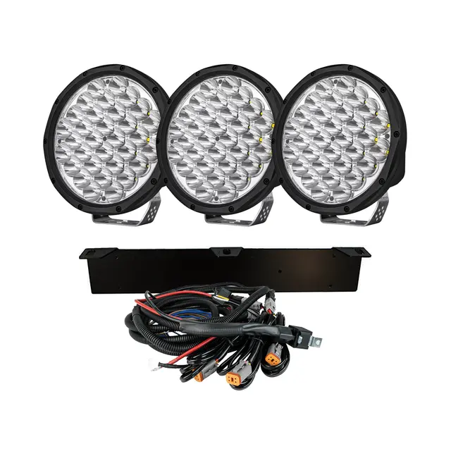 KOMPLETT KIT 3x YUKON 9" EXTRALJUS LED Strands 
