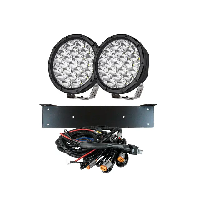 KOMPLETT KIT 2x HUDSON 7" EXTRALJUS LED Strands 