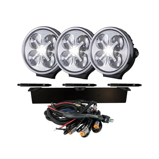 KOMPLETT KIT 3x SALA 7" EXTRALJUS LED Strands 
