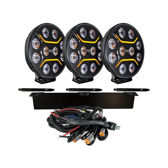KOMPLETT KIT 3x INTENSE 9" EXTRALJUS LED Strands 