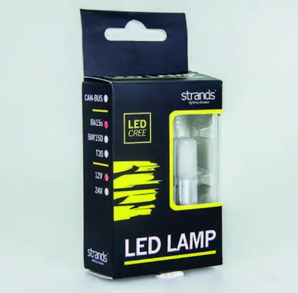 LED LAMPE BA15s  CAN-BUS HVIT Strands Lighting Division 