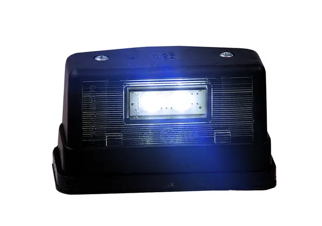 Nummerskiltbelysning 12/24 LED SVART. Strands Lighting Division 