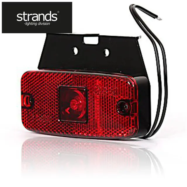 POSISJONSLYKT LED 111x50mm RØD. Strands Lighting Division 