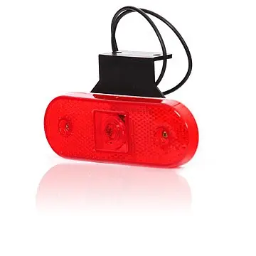 POSISJONSLYKT RØD  MED BRAKETT Strands Lighting Division 