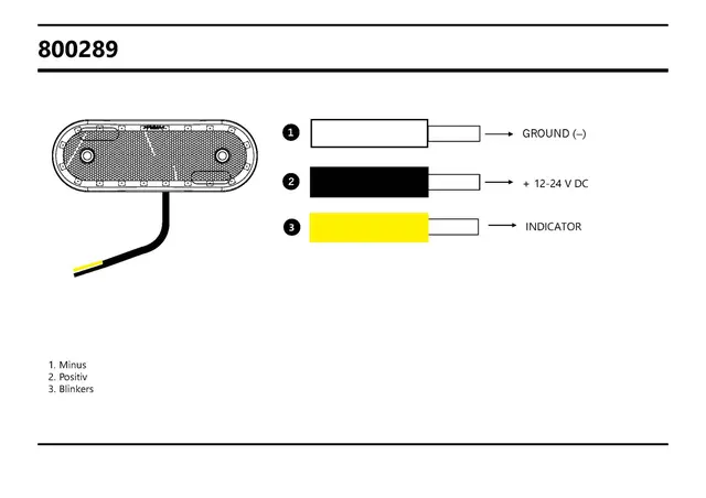 SIDEMARKERING / BLINKLYS LED Strands Lighting Division 