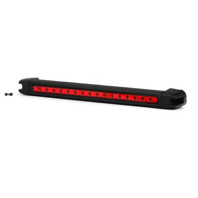 Bromsljus LED Rött glas avlångt 24V Strands 