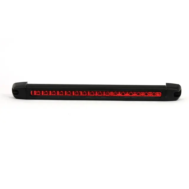 Bromsljus LED Rött glas avlångt 24V Strands 
