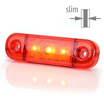 Strands Positionsljus Röd slim 3 LED Strands 