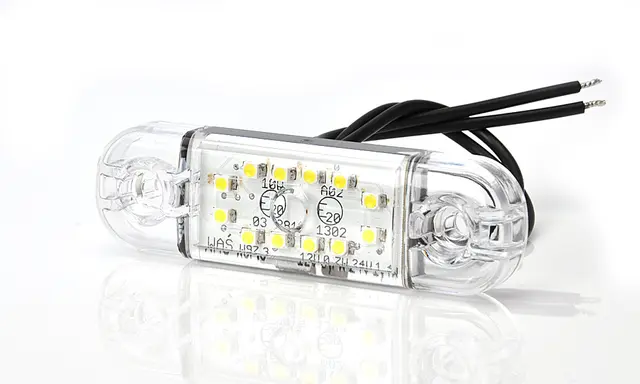 POSISJONSLYKT HVIT SLIM 12 LED Strands Lighting Division 