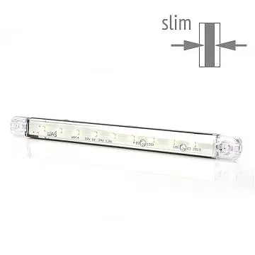 Positionsljus Vit slim 9 LED 10M Strands 