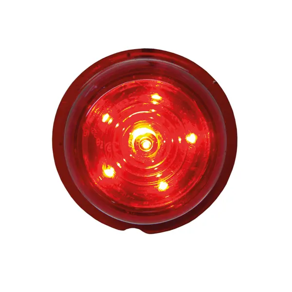 Diodelampe rød 5m kabel 12/24V Strands Lighting Division 