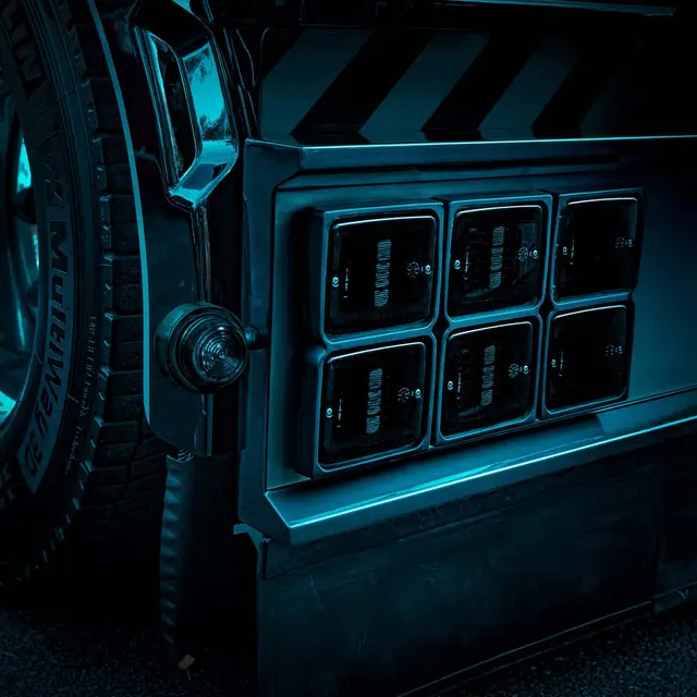 DARK KNIGHT VIKING SIDE/POS.LYS RØD LED 