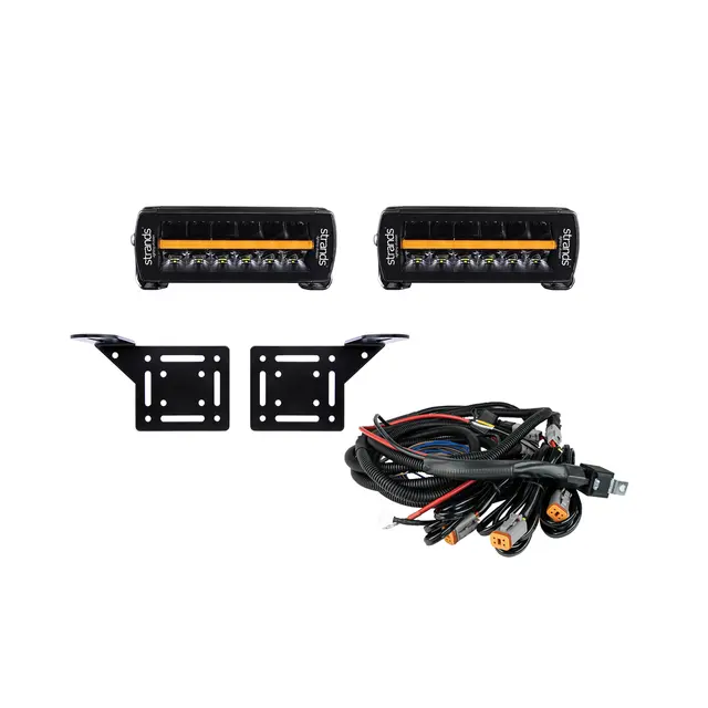 KOMPLETT KIT 2x SIBERIA DR 8" LED BAR Strands 