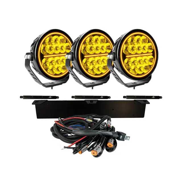3x SIBERIA BR 7" EXTRALJUS LED KOMPLETT KIT - Strands 