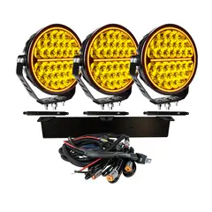 3x SIBERIA BR 9" EXTRALJUS LED KOMPLETT KIT - Strands