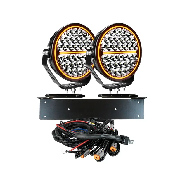 2x SIBERIA NRS 9" EXTRALJUS LED KOMPLETT KIT - Strands 