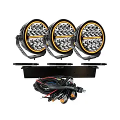 3x SIBERIA NRS 7" EXTRALJUS LED KOMPLETT KIT - Strands
