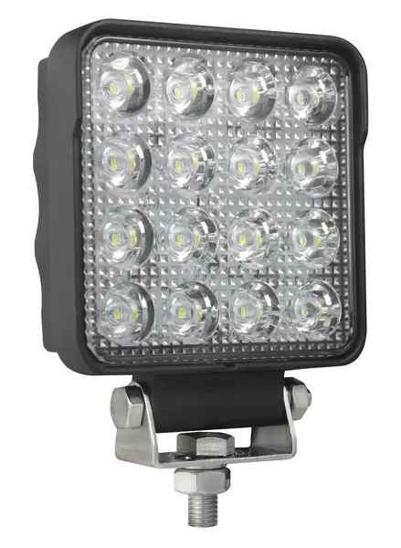 Arbeidslys LED Europart 16 dioder10-30V 2200 LM 108X108 / IP69K 