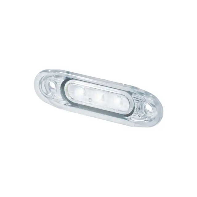 POSISJONSLYKT SLD HVIT LED, HVIT GLASS. Strands Lighting Division 