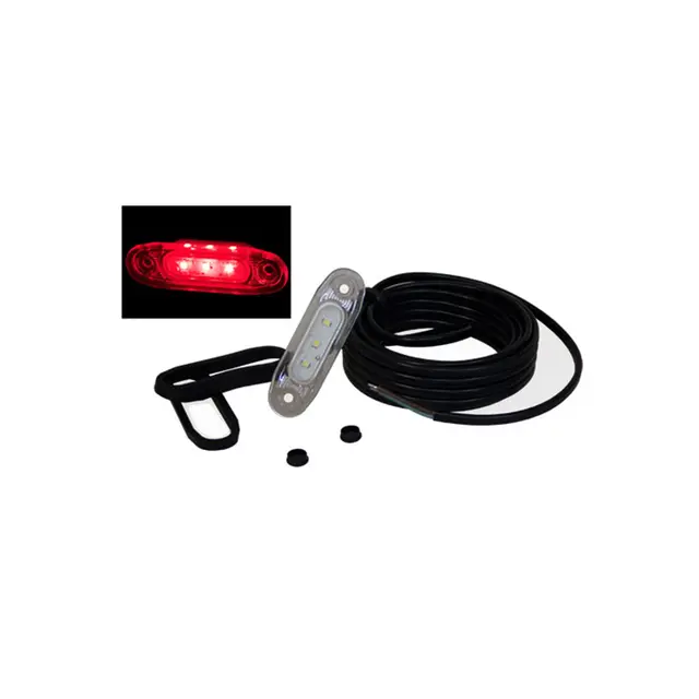 Strands Pos.Ljus SLD Röd LED, vitt glas Strands 